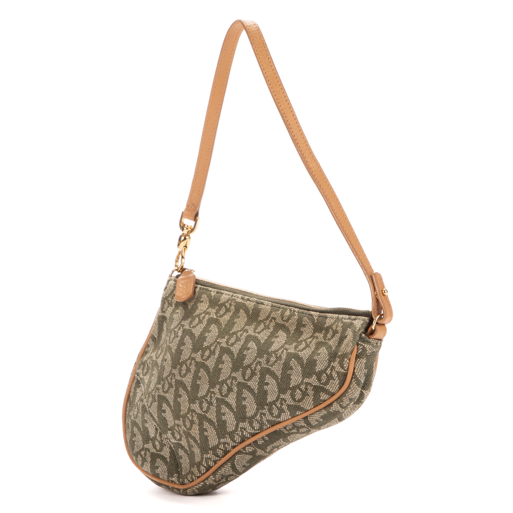 Dior Saddle in Khaki Monogram canvas - Picture 2 of 8